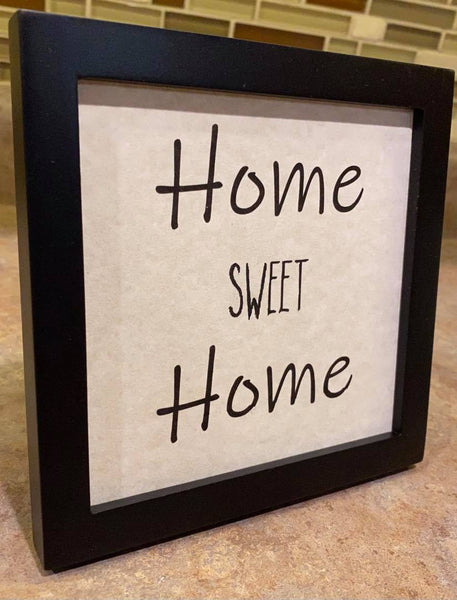 5x5 framed Home Sweet Home