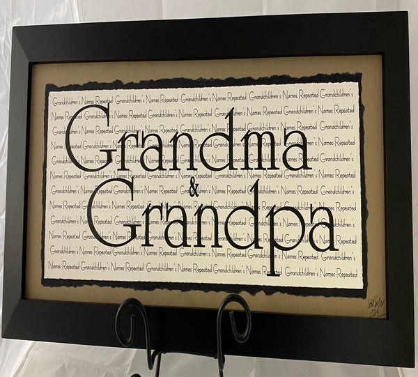 Grandma & Grandpa - Name Picture