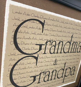 Grandma & Grandpa - Name Picture